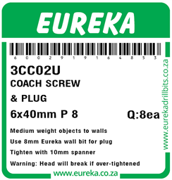 3CC02 - Coach Screw & Plug -3CC02_Label_T